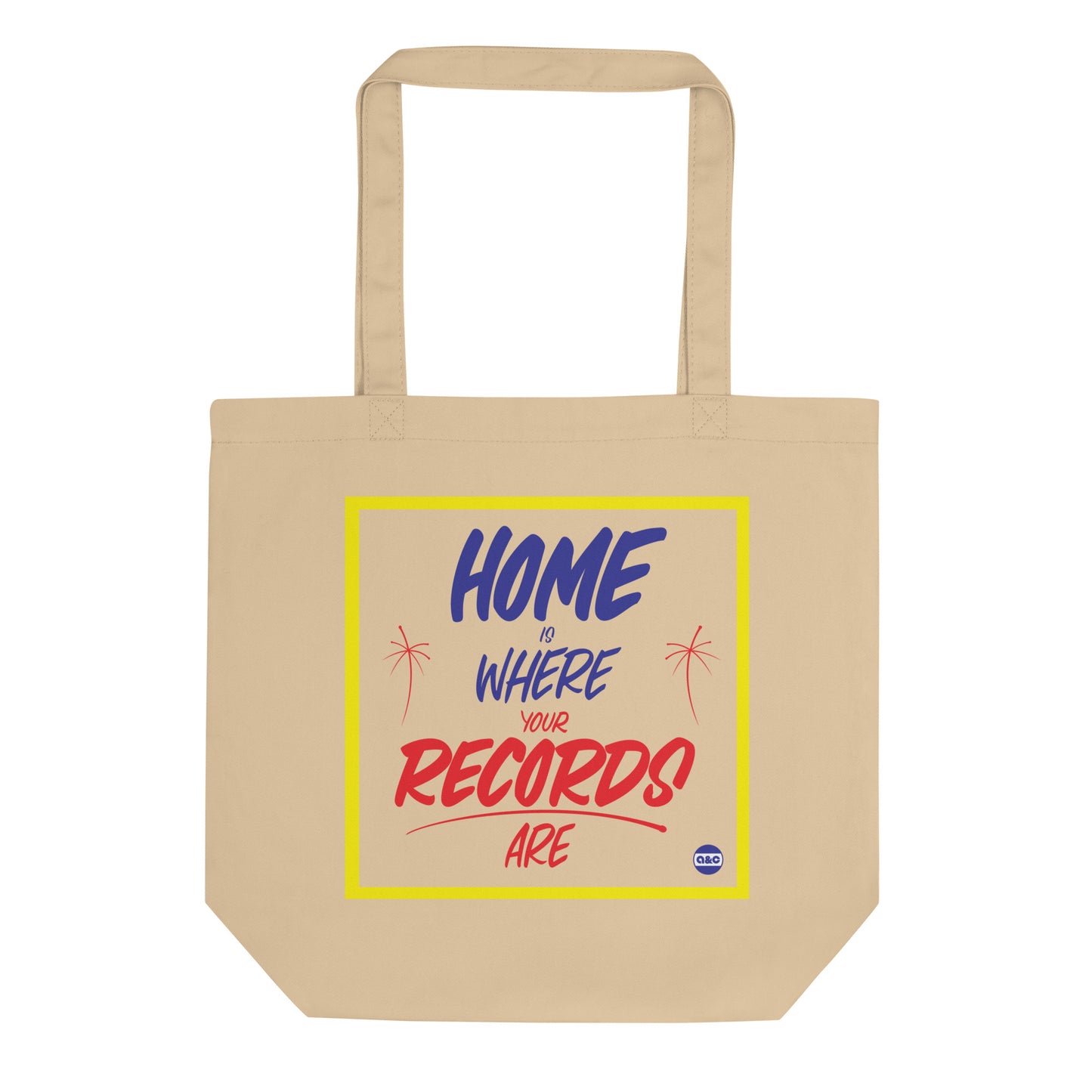 Arts & Crafts "Home Is Where Your Records Are" Tote