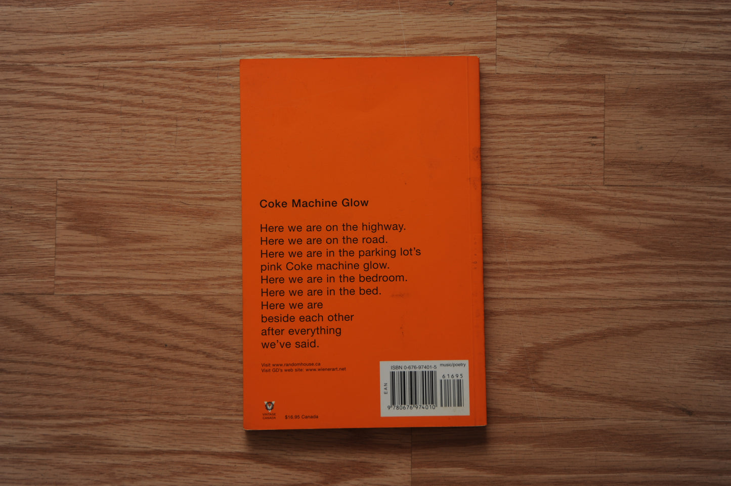 Coke Machine Glow: Songwriters' Cabal (20th Anniversary Edition) Poetry Book