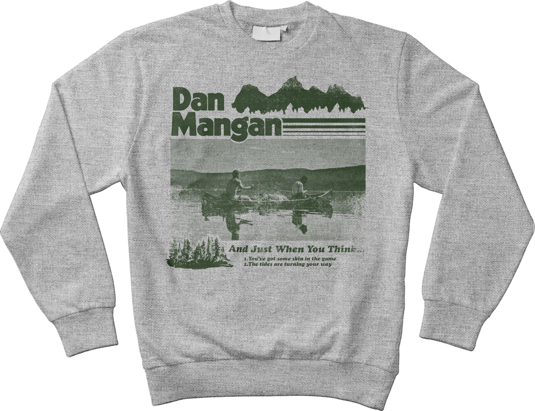 Dan Mangan - Crewneck – Sport Grey – Green Canoe