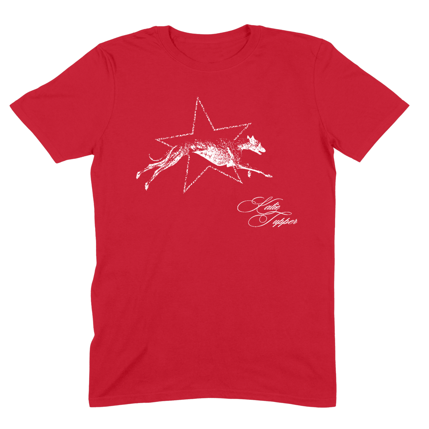 Katie Tupper - Red T-shirt - Greyhound