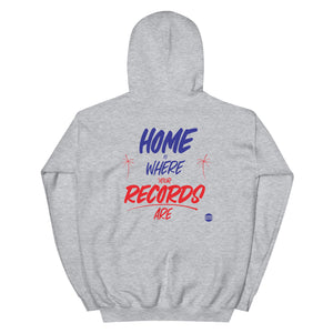 Arts & Crafts Fall 2023 Merch Collection "Home Is Where Your Records Are" Hoodie (Grey)
