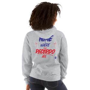 Arts & Crafts Merch Collection "Home Is Where Your Records Are" Hoodie (Grey)