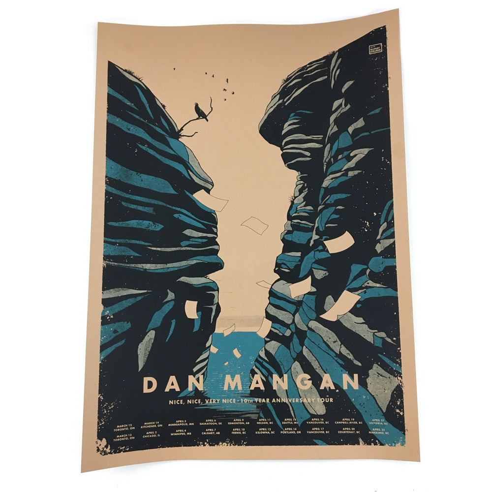 Dan Mangan - Nice, Nice, Very Nice Tour Poster (Postponed dates)