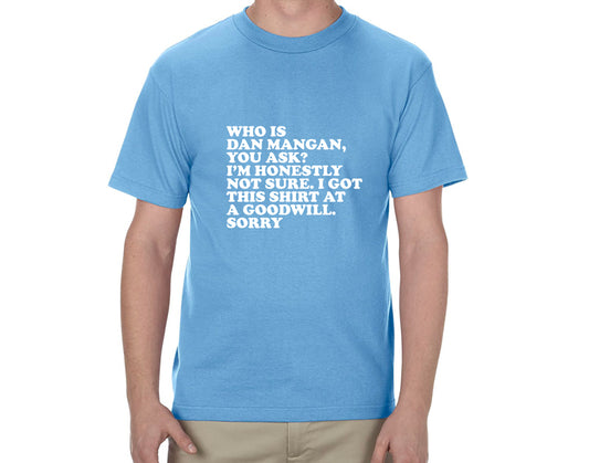 Dan Mangan - "Who is Dan Mangan" T-Shirt (SMALL ONLY)